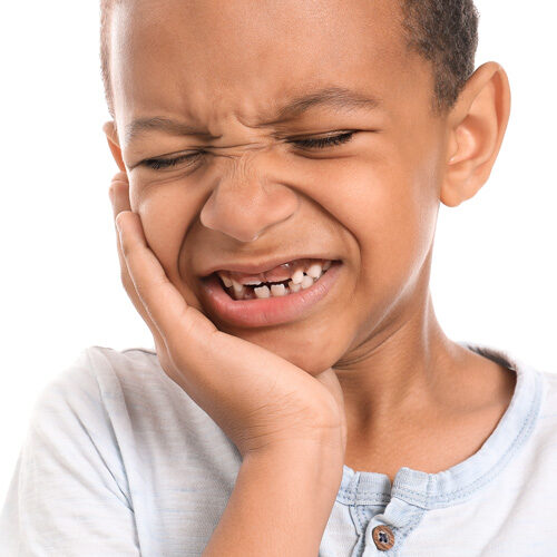 Little Boy Suffering from toothache